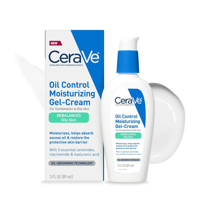 CeraVe Oil Control Moisturizing Gel-Cream | Face Moisturizer for Oily Skin